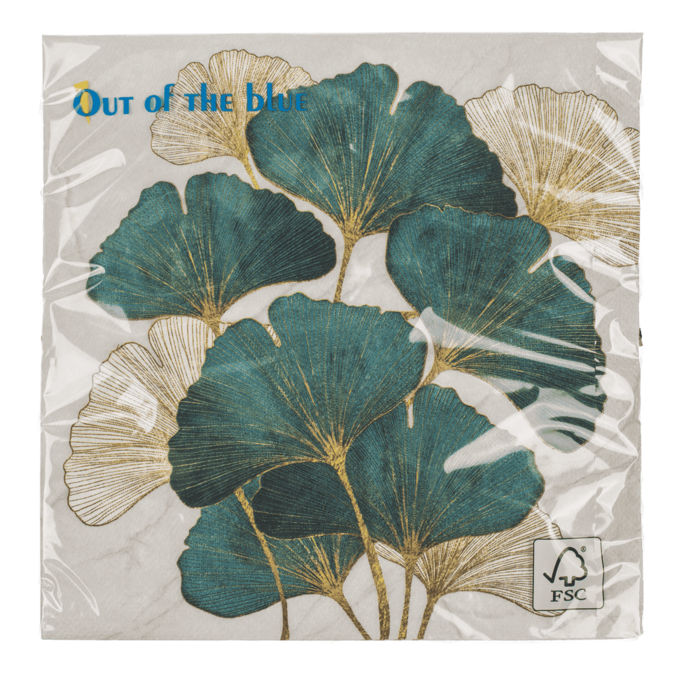 Papier-Servietten, Ginkgo,