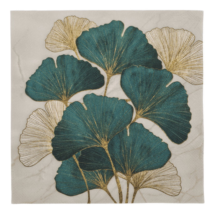 Papier-Servietten, Ginkgo,