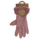 Winter-Handschuhe aus Wildleder-Imitat,