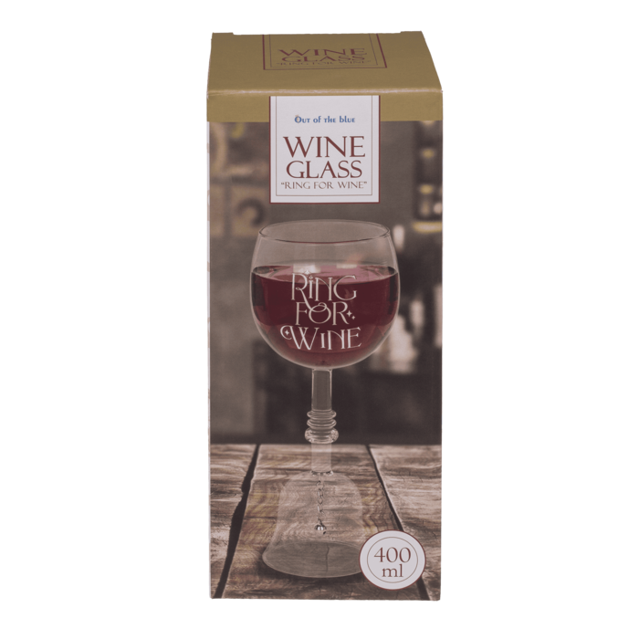 Weinglas-Tischglocke, Ring For Wine, 22 cm,
