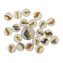 Glas-Murmelspiel, mit Stoffbeutel,