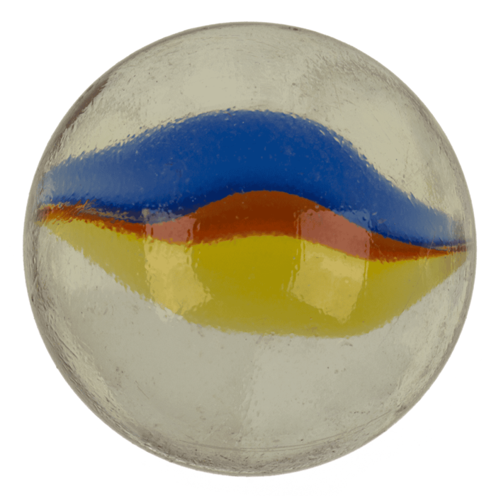 Glas-Murmelspiel, mit Stoffbeutel,