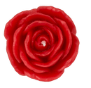 Rote Kerze, Rose, 3er Set,