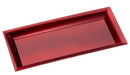 Platte rechteckig, rot, Gr., ca. 36cm