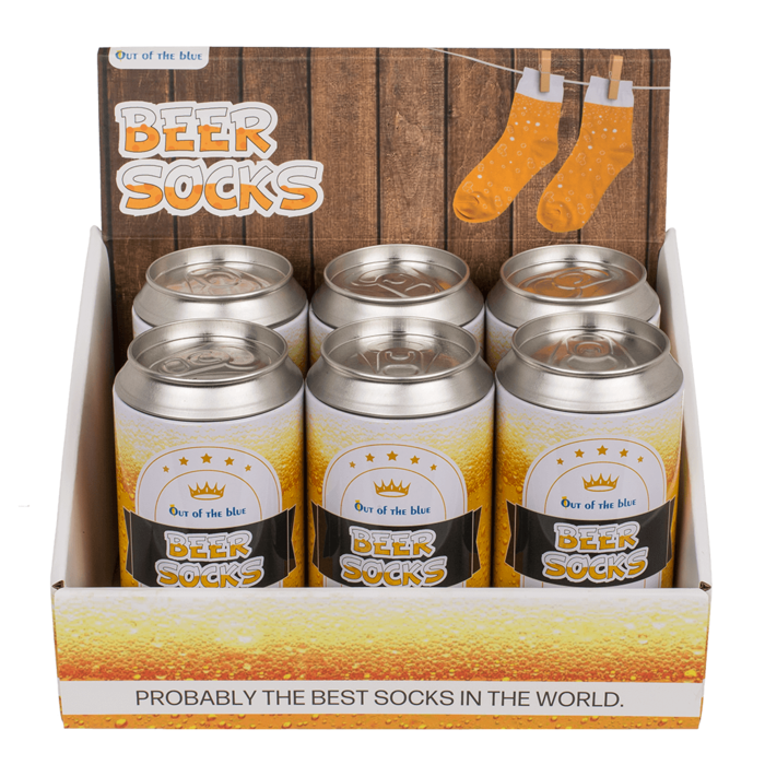 Socken, Bier, Einheitsgröße, 76% Baumwolle,