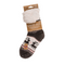 Damen-Hüttensocken, Dark Ice Flower & Ornaments,
