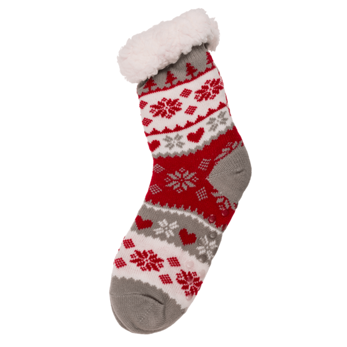 Damen-Hüttensocken, Ice Flower & Reindeer,