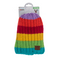 Kinder-Kuschel-Mütze mit Bommel, Rainbow Colours,