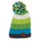 Kinder-Kuschel-Mütze mit Bommel, Rainbow Colours,