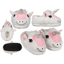 Kuschel-Hausschuhe, Einhorn,