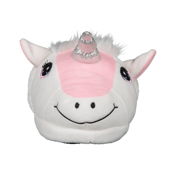 Kuschel-Hausschuhe, Einhorn,