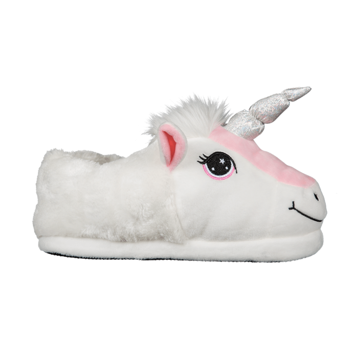 Kuschel-Hausschuhe, Einhorn,