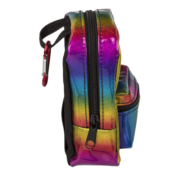 Geldbörse, Metallic Backpack, mit Reissverschluss