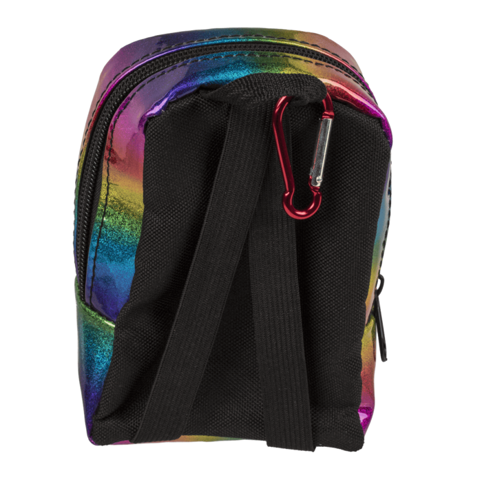 Geldbörse, Metallic Backpack, mit Reissverschluss