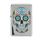 Benzin-Feuerzeug, Coloured Skull, 6-fach sortiert,