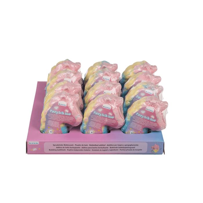 Sprudelnde Badekugel, Einhornkopf, ca. 100 g,
