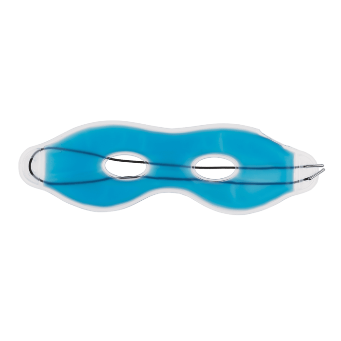 Blaue Augenmaske mit Gel, ca. 24 cm,