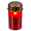 Grablicht mit LED,12,5 x 7 cm, rot,