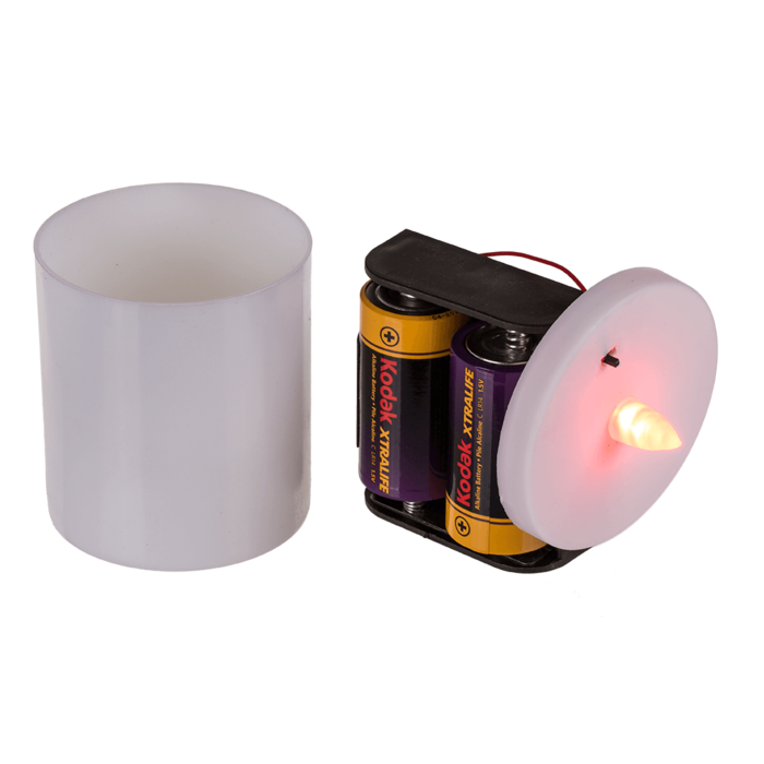 Grablicht mit LED,12,5 x 7 cm, rot,