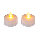 Teelicht mit warmweißen LED-Flackerlicht