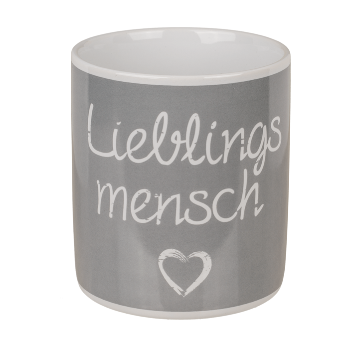 Becher, Lieblingsmensch, ca. 12,5 x 11 cm,