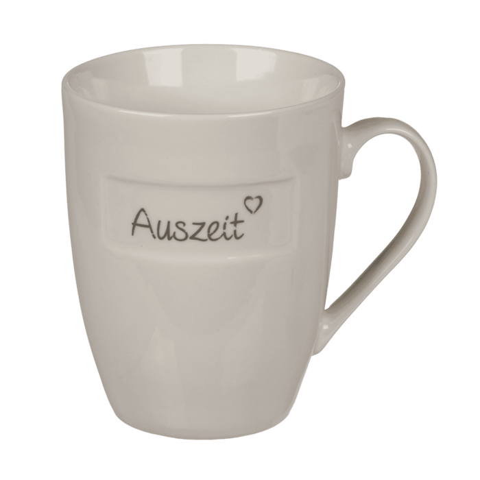 New Bone China-Becher, Auszeit, ca. 10 x 8 cm,