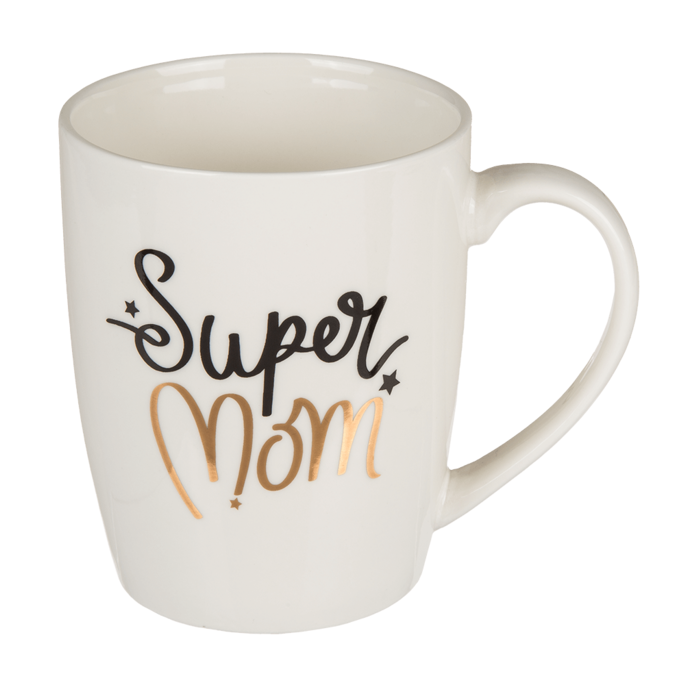 New Bone China-Becher, Super Mom & Daddy Cool,