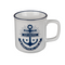 Becher, Maritim, ca. 9 x 8 cm,