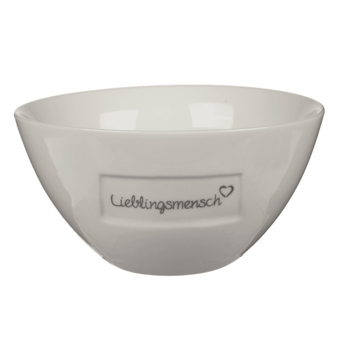 New Bone China-Müslischale, Lieblingsmensch,