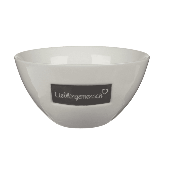 New Bone China-Müslischale, Lieblingsmensch,