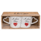Doppel-Becher, I love you, 8,5 x 9 cm,