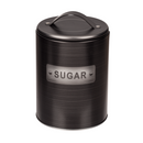 Schwarze, runde Metall-Dose, Coffee, Tea &