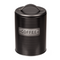 Schwarze, runde Metall-Dose, Coffee, Tea &