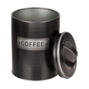 Schwarze, runde Metall-Dose, Coffee, Tea &