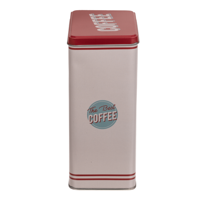 Rechteckige Metall-Dose, Nostalgie (Coffee, Tea &