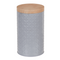Runde Metall-Dose mit Deckel in Bambus-Optik,