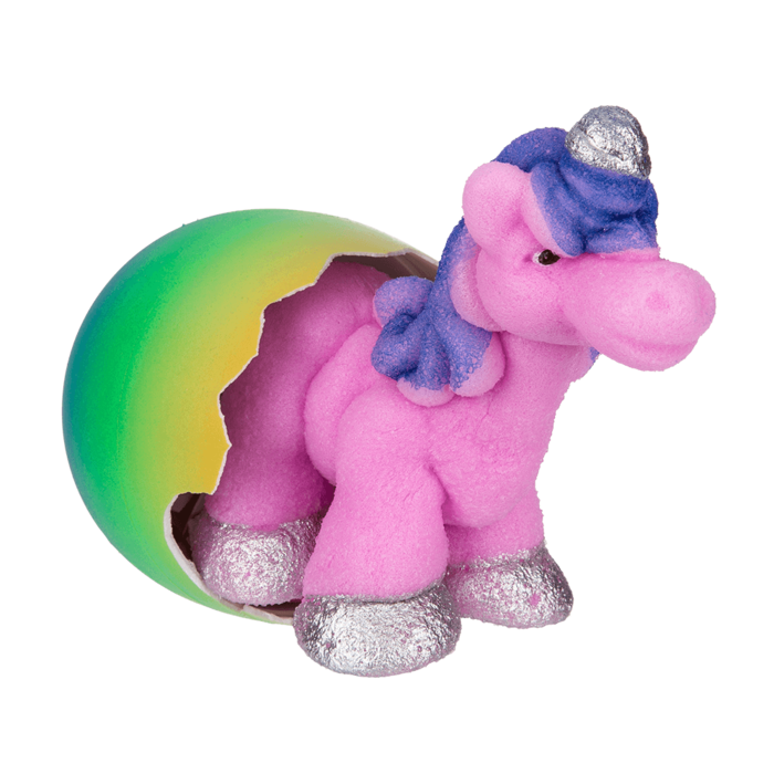 Wachsendes Einhorn im Ei, ca. 11 x 7 cm,