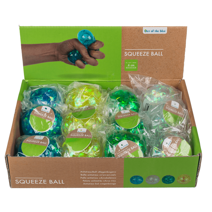 Squeeze-Ball, Colourful, ca. 6 cm,
