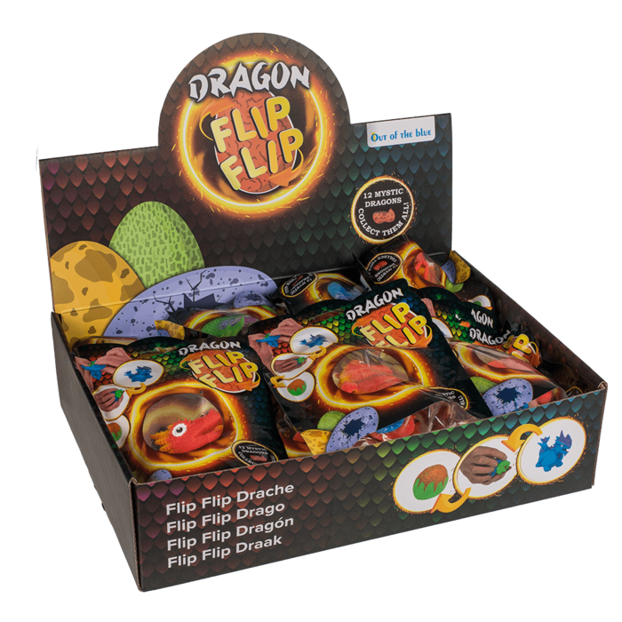 Flip Flip Drache, ca. 9 cm, einzeln im