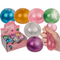 Squeeze-Wasserball mit Glitzer, ca. 7 cm,