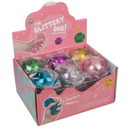 Squeeze-Wasserball mit Glitzer, ca. 7 cm,