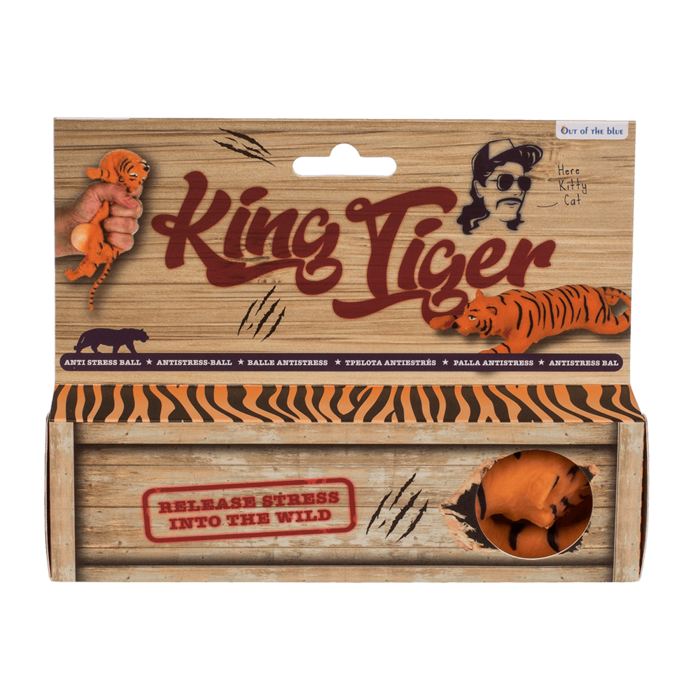 Antistress-Ball,Tiger, ca. 4,5 x 19 cm,