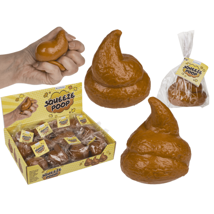 Squeeze-Poop, ca. 7 x 6 cm,