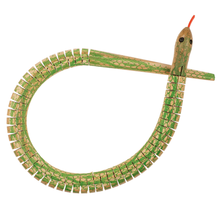 Holz-Spiel-Schlange, ca. 50 cm,