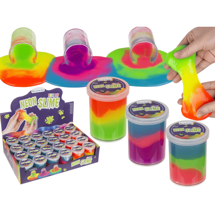 Neon-Schleim, Rainbow, ca. 65 g,