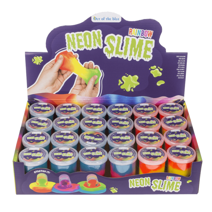 Neon-Schleim, Rainbow, ca. 65 g,