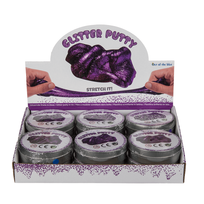 Glitzernde Knete in Dose, ca. 60 g,
