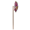 Bunte Windmühle mit Blumen, ca. 17 cm,