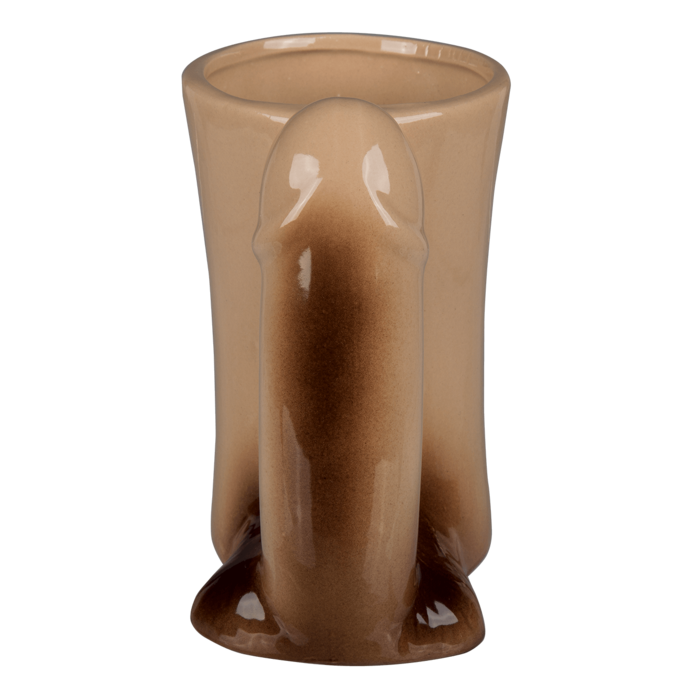 Porzellan-Becher, Penis, ca. 14 x 8.5 cm