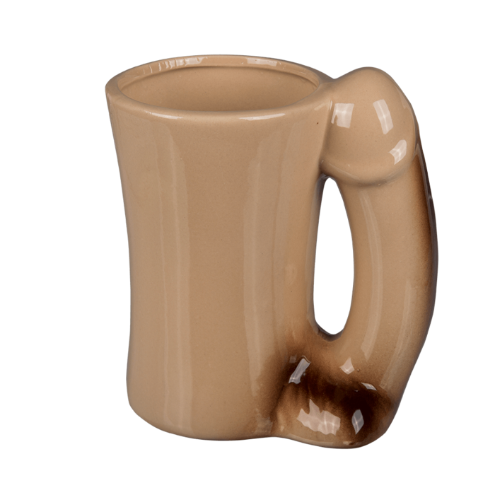 Porzellan-Becher, Penis, ca. 14 x 8.5 cm